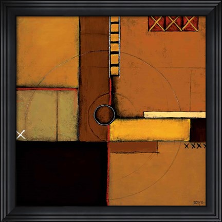 Framed Aerial View I Print