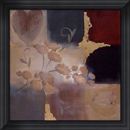 Framed Autumn Accent Floral II Print