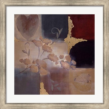 Framed Autumn Accent Floral II Print