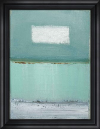 Framed Azure Blue I Print