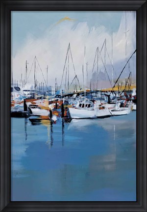 Framed Along The Quay Print