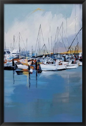 Framed Along The Quay Print