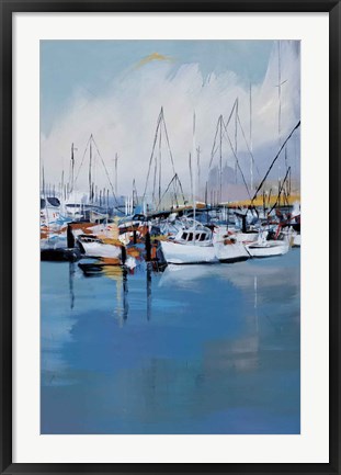 Framed Along The Quay Print