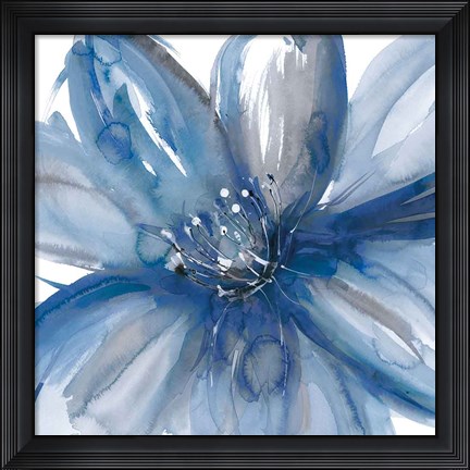 Framed Blue Beauty I Print
