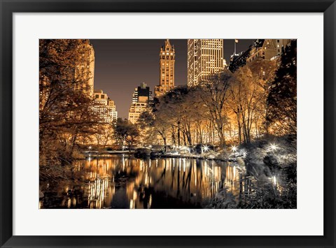 Framed Central Park Glow Print