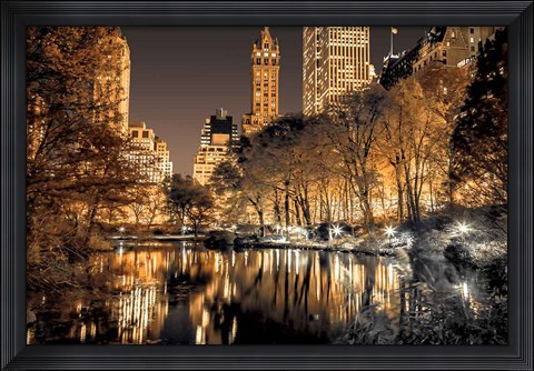 Framed Central Park Glow Print