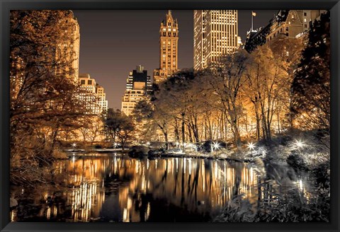 Framed Central Park Glow Print