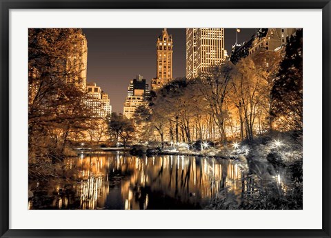 Framed Central Park Glow Print