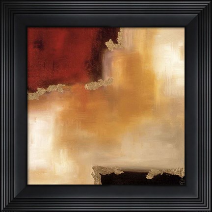 Framed Crimson Accent II Print