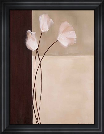 Framed Floral Whispers II Print