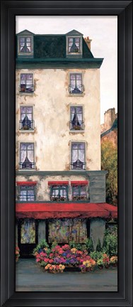 Framed Flowers on the Boulevard II Print