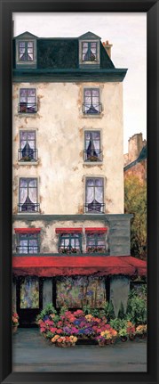 Framed Flowers on the Boulevard II Print