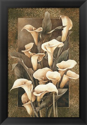 Framed Golden Calla Lilies Print