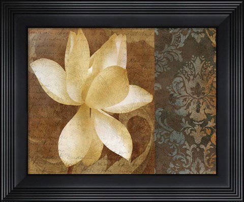 Framed Lettre D&#39;Amour I Print