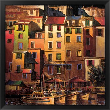 Framed Mediterranean Gold Print