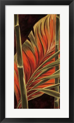 Framed Makatea Leaves II Print