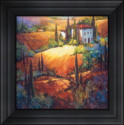 Framed Morning Light Tuscany Print