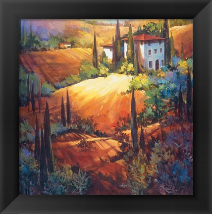 Framed Morning Light Tuscany Print