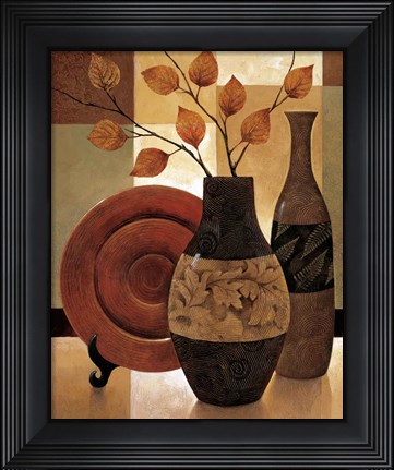 Framed Nature&#39;s Patchwork I Print