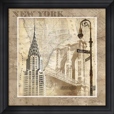 Framed New York Serenade Print
