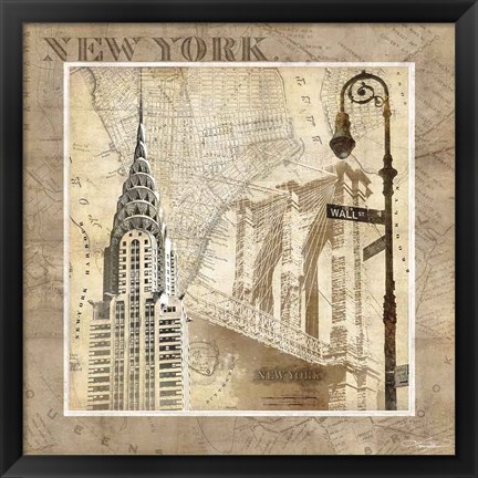 Framed New York Serenade Print