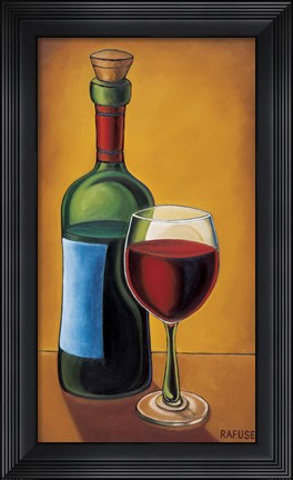 Framed Red Wine Print