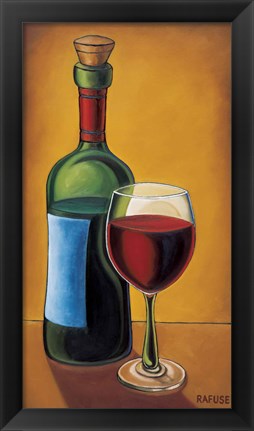 Framed Red Wine Print