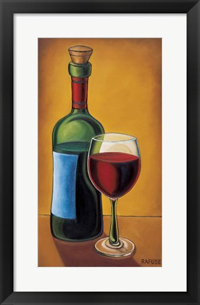 Framed Red Wine Print