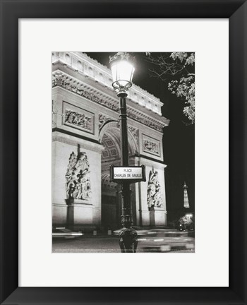 Framed Place Charles de Gaulle Print