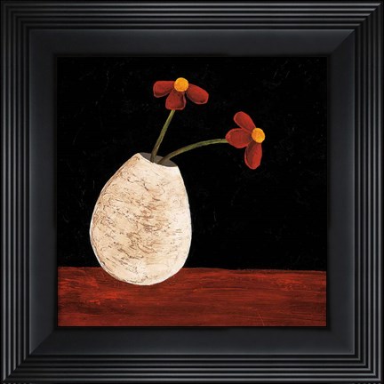 Framed Playful Posies I Print