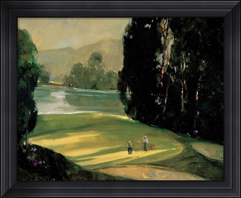 Framed Putt for Par Print