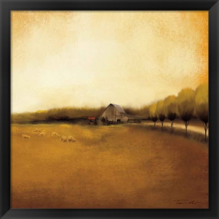 Framed Rural Landscape I Print