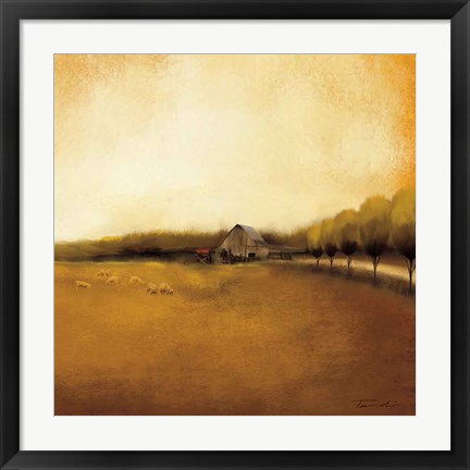 Framed Rural Landscape I Print