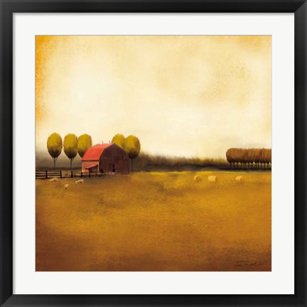 Framed Rural Landscape II Print