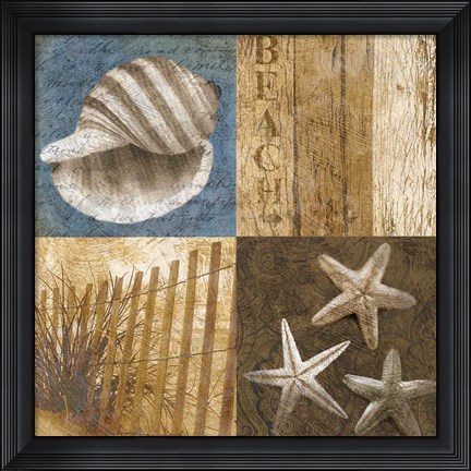 Framed Seaside Memories II Print