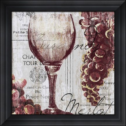 Framed Shades of Red I Print