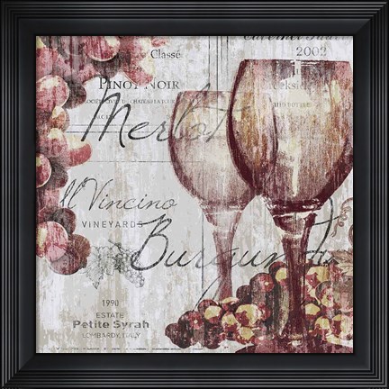Framed Shades of Red II Print