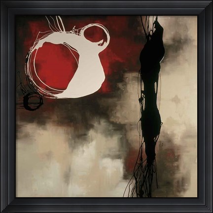 Framed Resonance In Red Print