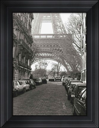 Framed Street View of &quot;&quot;La Tour Eiffel&quot;&quot; Print