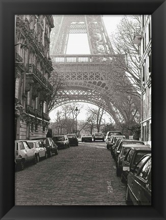 Framed Street View of &quot;&quot;La Tour Eiffel&quot;&quot; Print