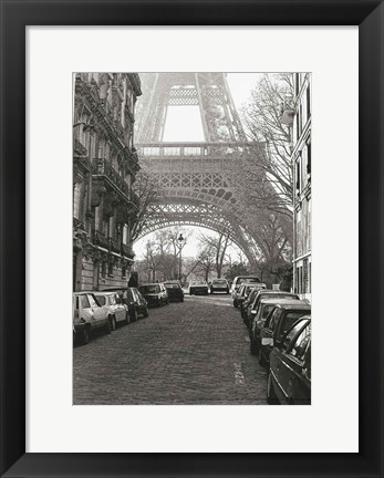 Framed Street View of &quot;&quot;La Tour Eiffel&quot;&quot; Print