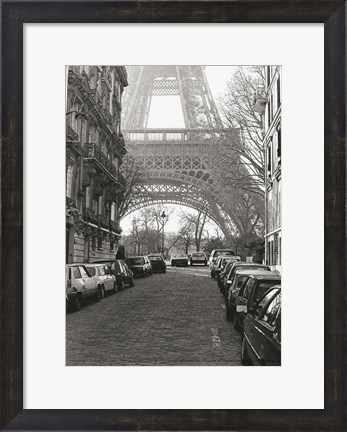 Framed Street View of &quot;&quot;La Tour Eiffel&quot;&quot; Print