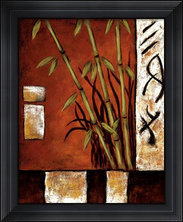 Framed Russet Silhouette I Print