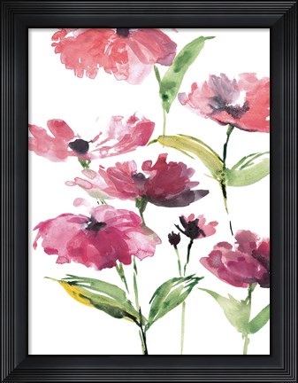 Framed Tickled Pink Posies Print