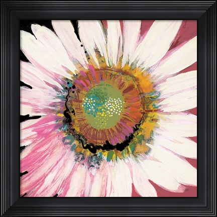 Framed Sunshine Flower I Print