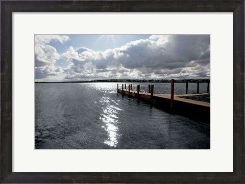 Framed Sunrise at Crooked Lake Print