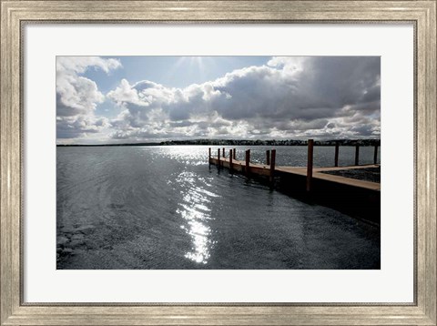 Framed Sunrise at Crooked Lake Print