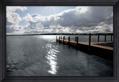 Framed Sunrise at Crooked Lake Print