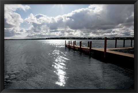 Framed Sunrise at Crooked Lake Print