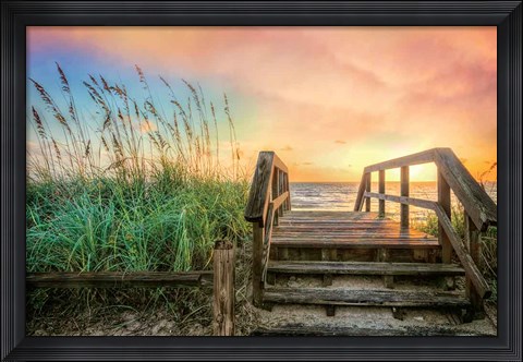 Framed Walk Into Sunrise Print